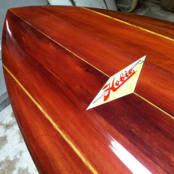 Hobie Surfboard with Far Wests' Redwood and White Oak