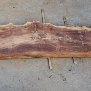 Walnut thick slab showing mid area at the widest point